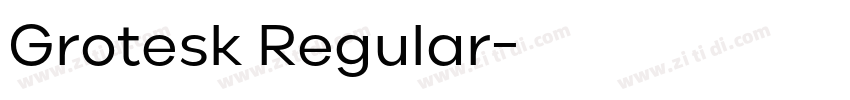 Grotesk Regular字体转换